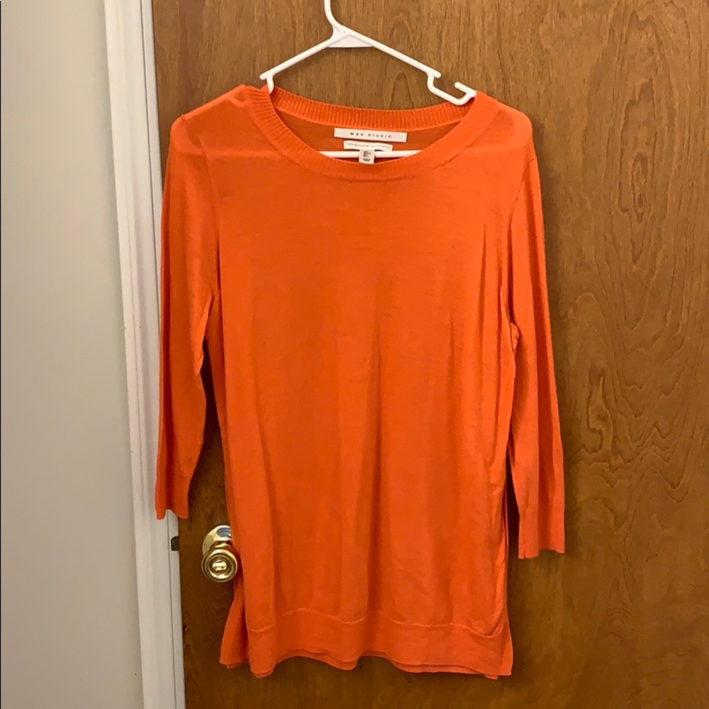 Orange Merino Wool sweater
